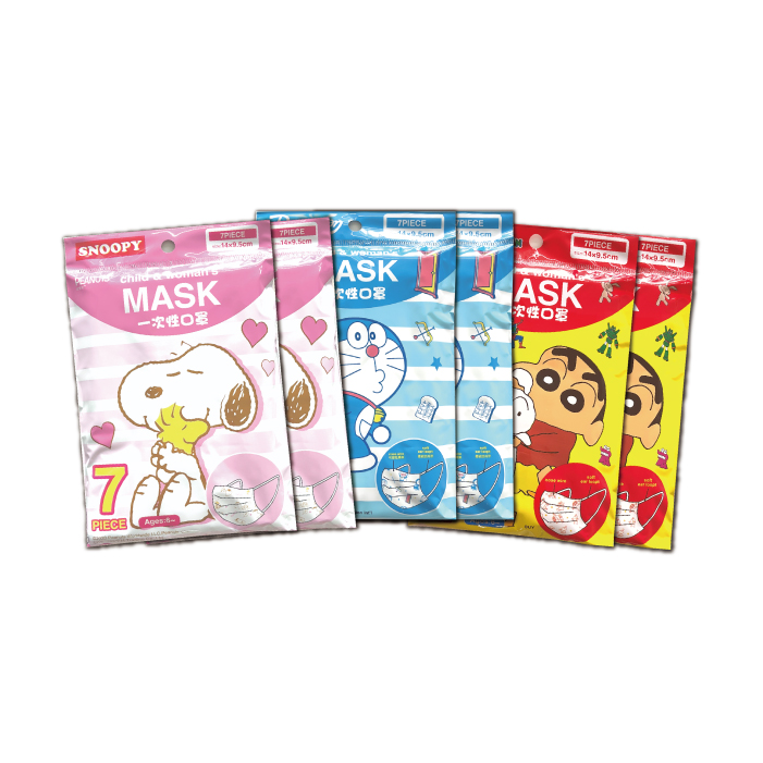 SNOOPY（スヌーピー） 子供 マスク 小さめ不織布マスク 7枚×6袋セット