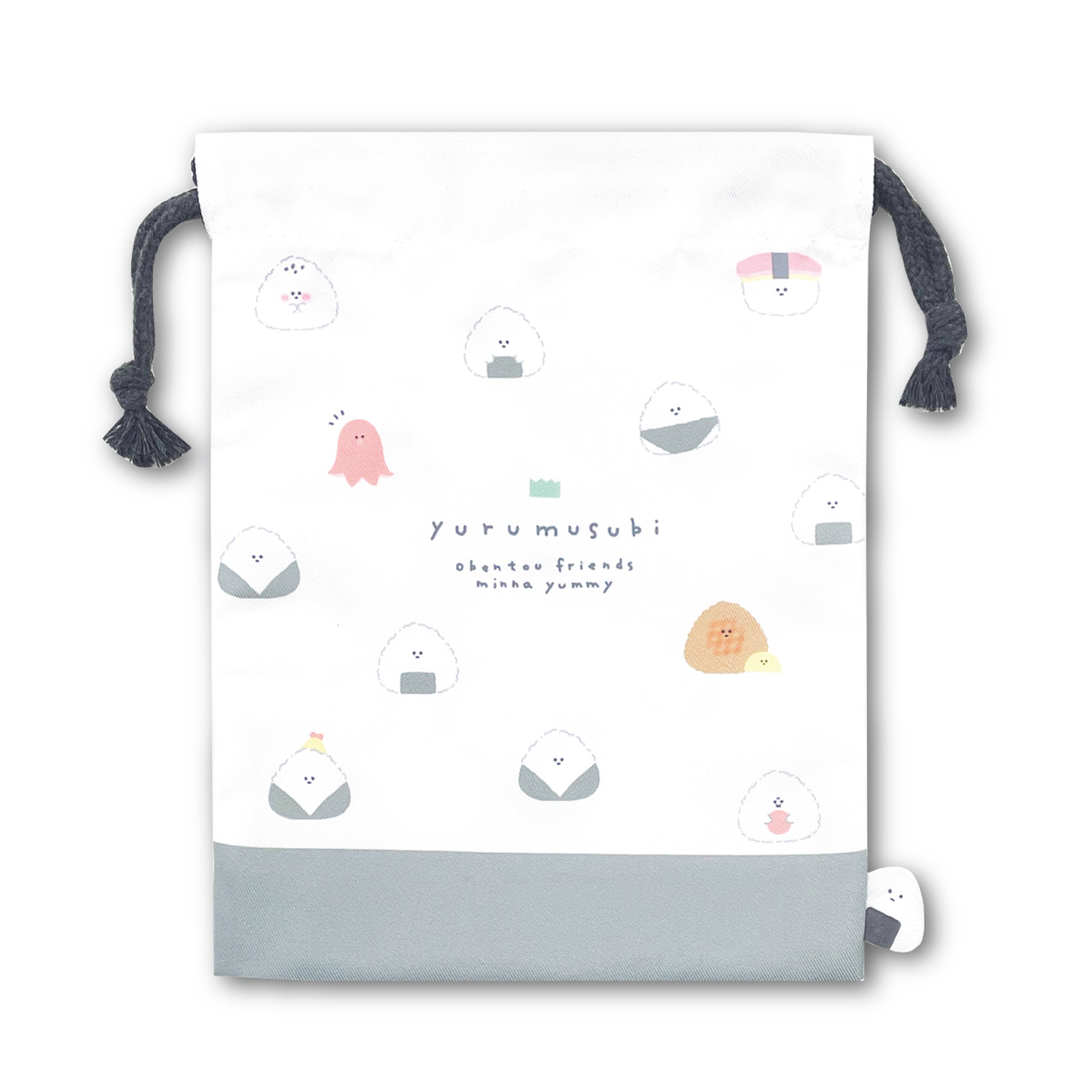 巾着 マチ付巾着袋 給食袋 女の子 ひょっこり 給食 お弁当 抗菌防臭
