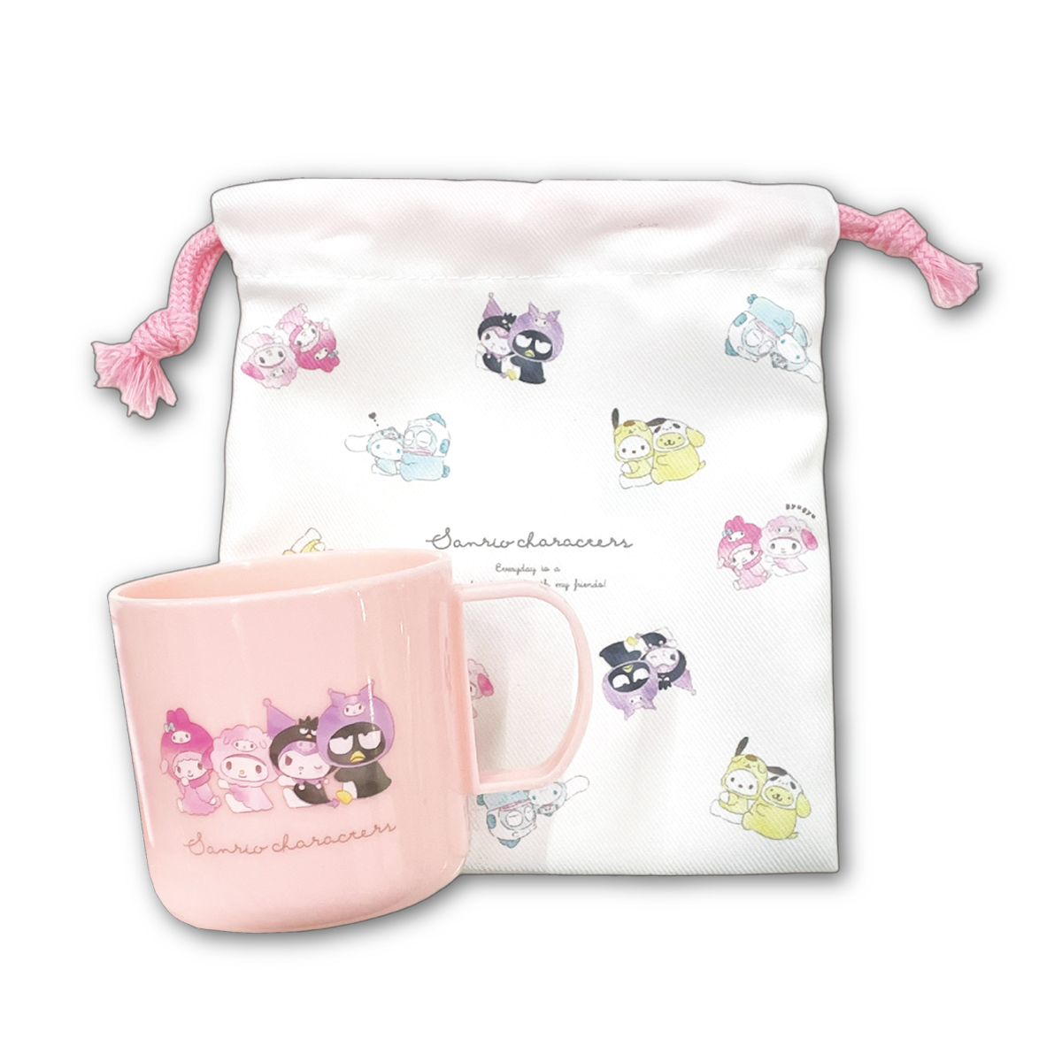 sanrio（サンリオ） プラカップ 巾着 セット プラコップ ランチコップ