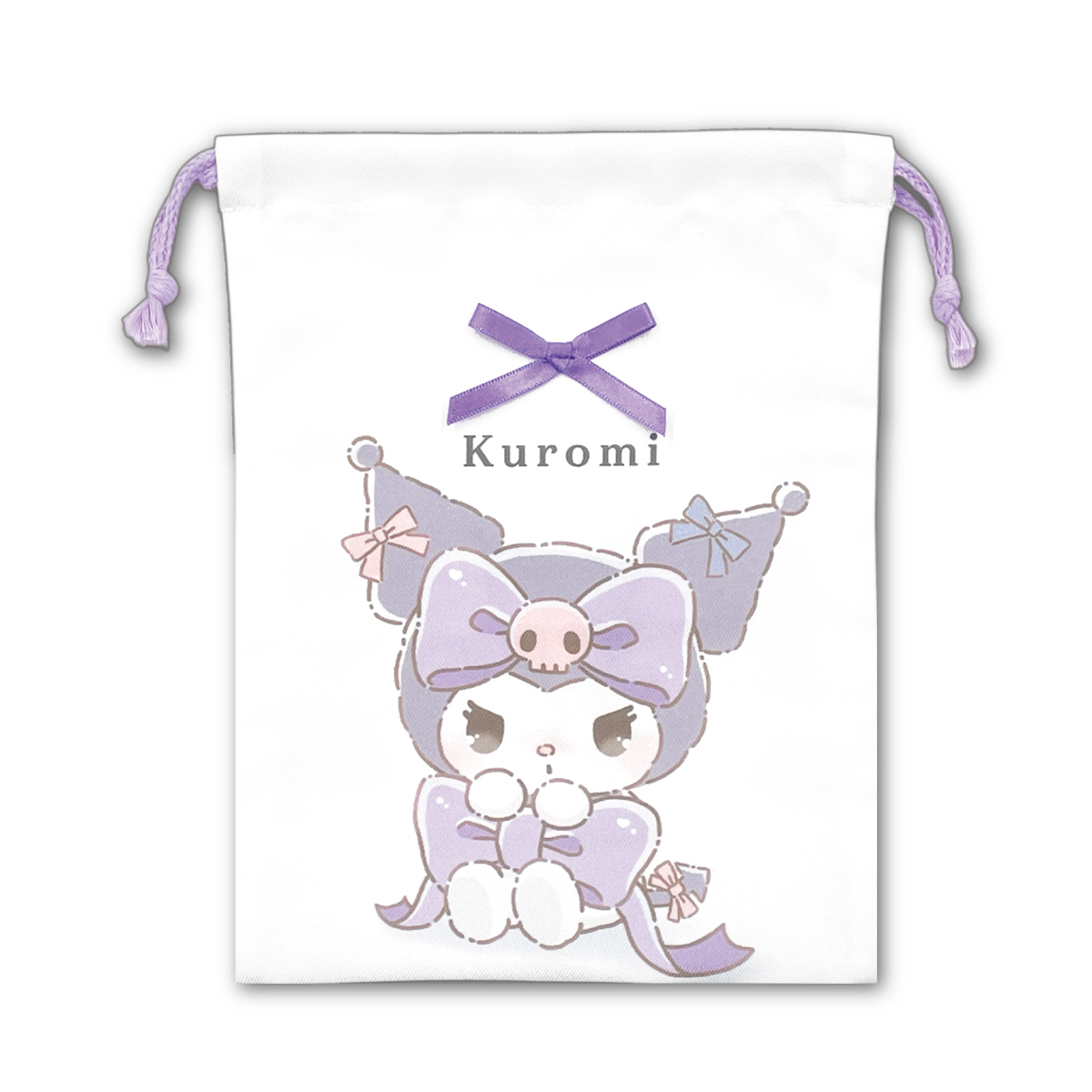 くろみん様　オーダー巾着袋　お箸袋　給食袋　縦長巾着袋　４つ sanrio（サンリオ） 巾着 マチ付巾着袋 給食袋 クロミ シナモロール