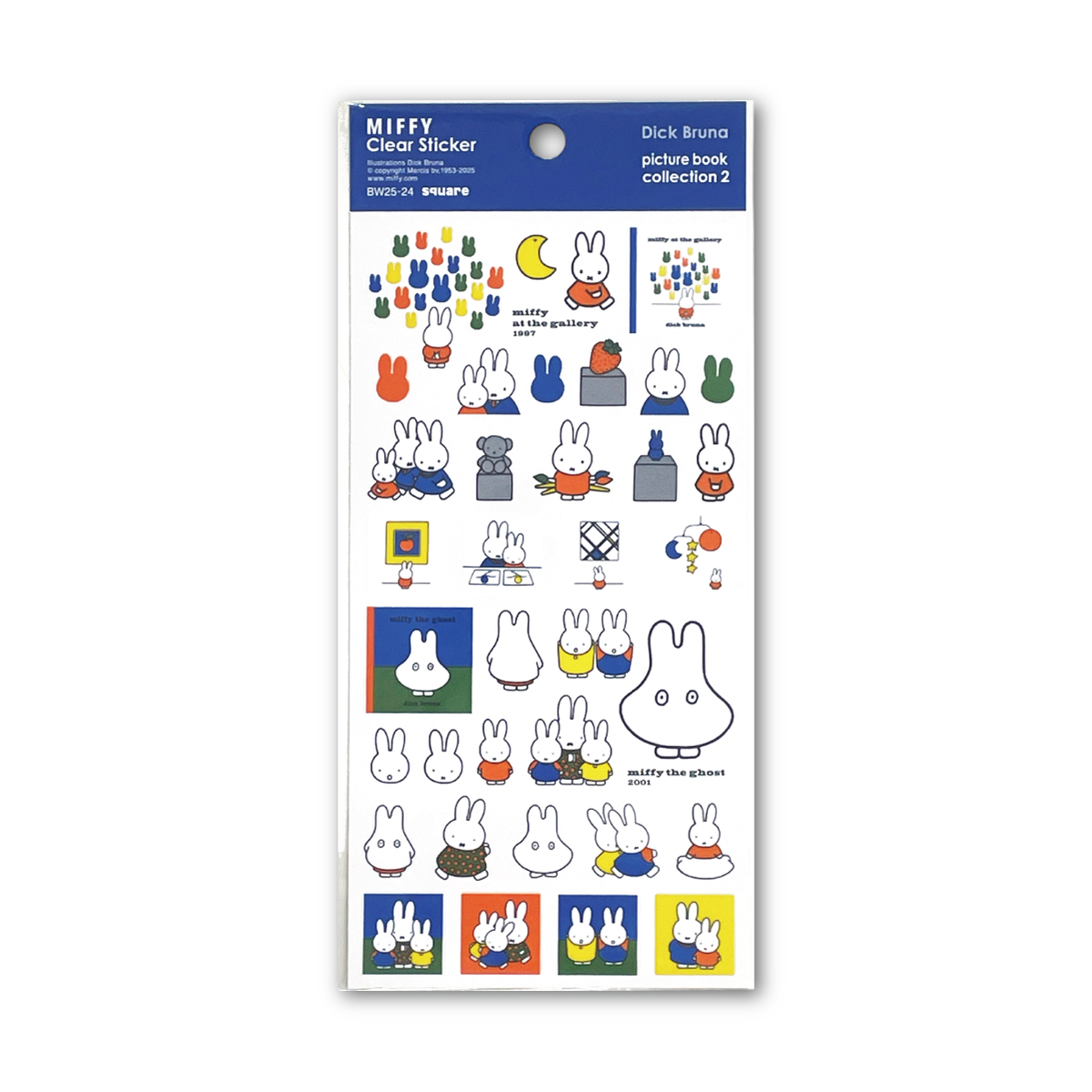 Miffy（ミッフィー） クリアステッカー シール交換 ディックブルーナ