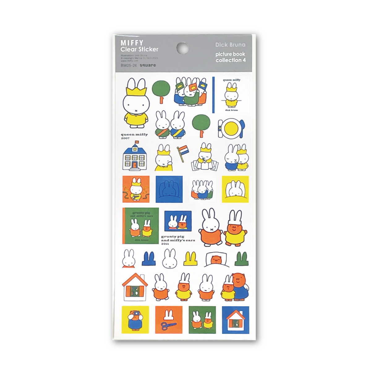 Miffy（ミッフィー） クリアステッカー シール交換 ディックブルーナ