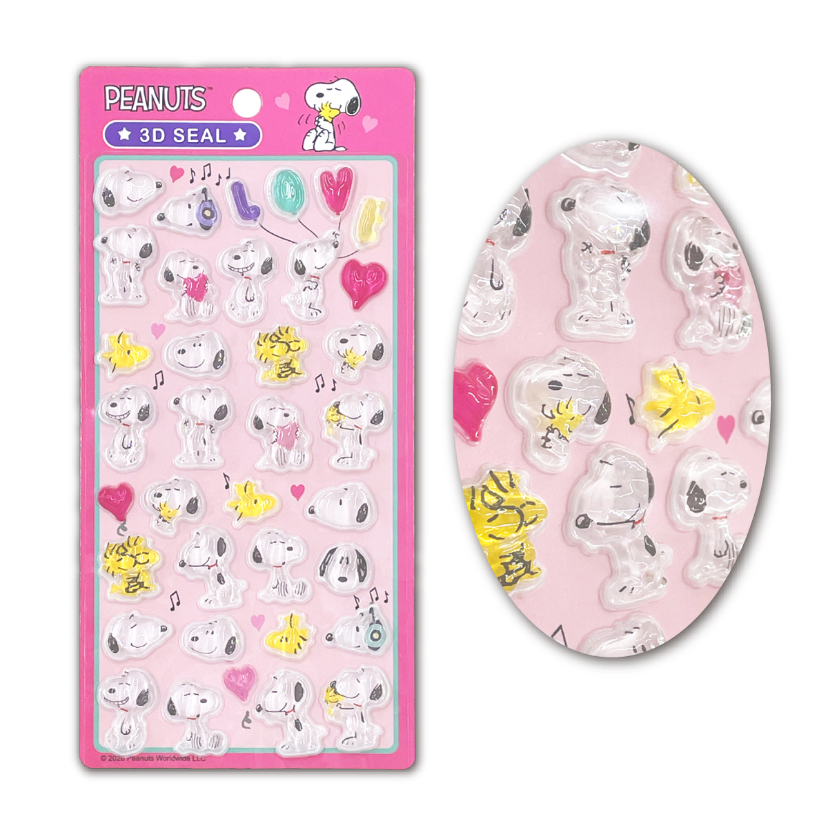 SNOOPY（スヌーピー） 3Dシール ぷくぷくシール ウッドストック
