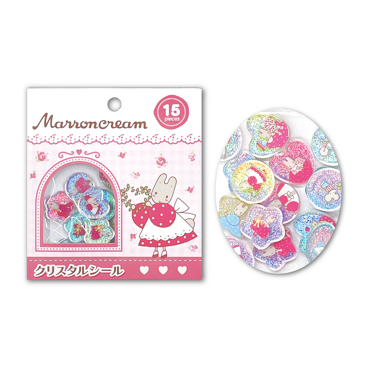 sanrio（サンリオ） クリスタルシール キラキラシール ウサハナ マロン