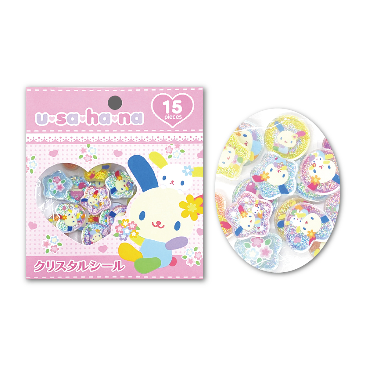 sanrio（サンリオ） クリスタルシール キラキラシール ウサハナ マロン