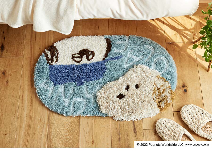 スミノエ 玄関マット アンディ＆オラフマット 45×70 cm ピーナッツ