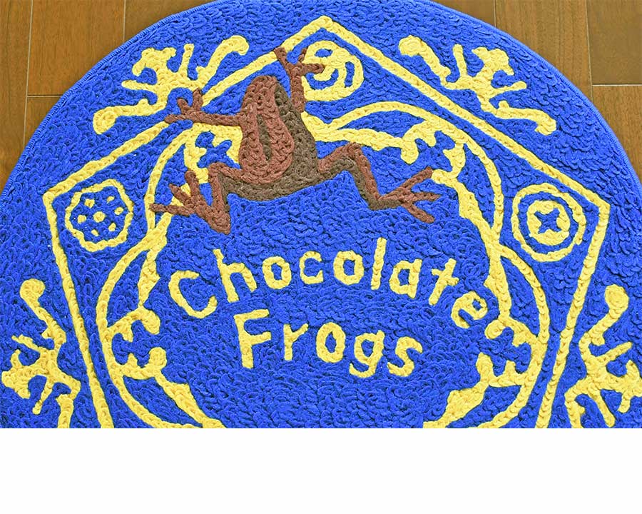 丸眞 玄関マット ハリー・ポッター カエルチョコ マット 70×70 cm 円形