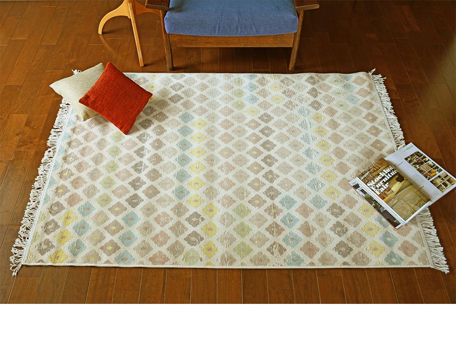 プレーベル ラグ エミル 120×170 cm ベルギー製 床暖房 ホット 