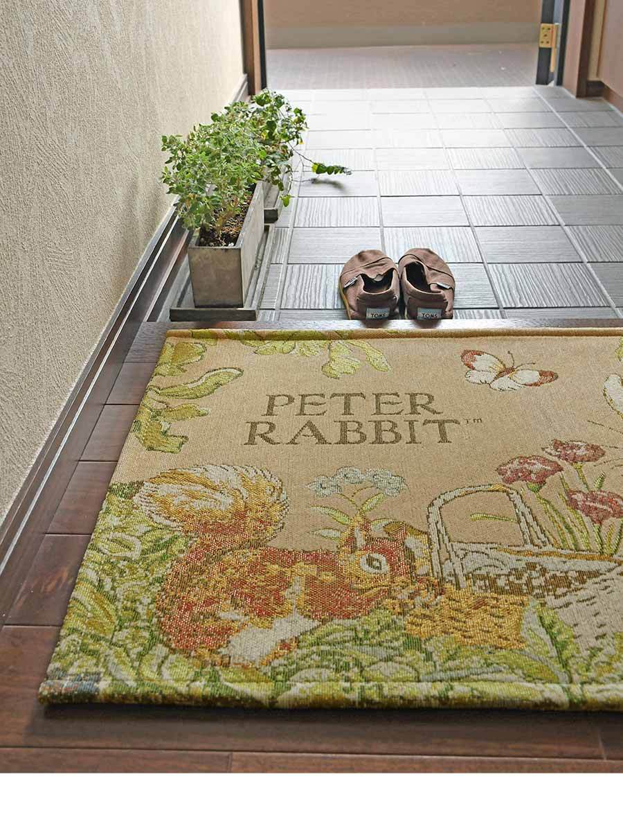 ピーターラビット 玄関マット フォレス 50×80 cm 洗える 滑り