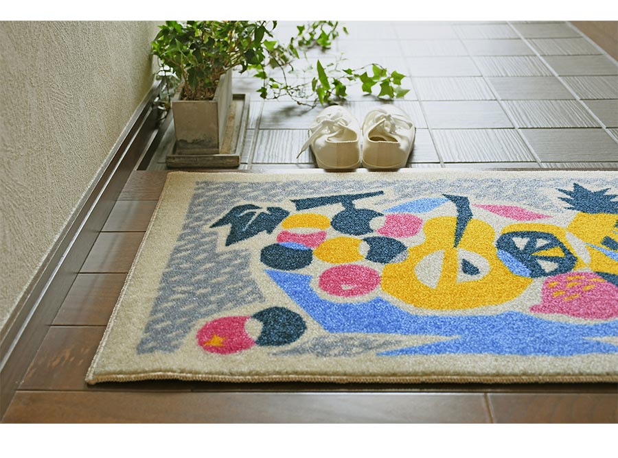 クリーンテックス・ジャパン 玄関マット fruit 45×75 cm 洗える 日本製