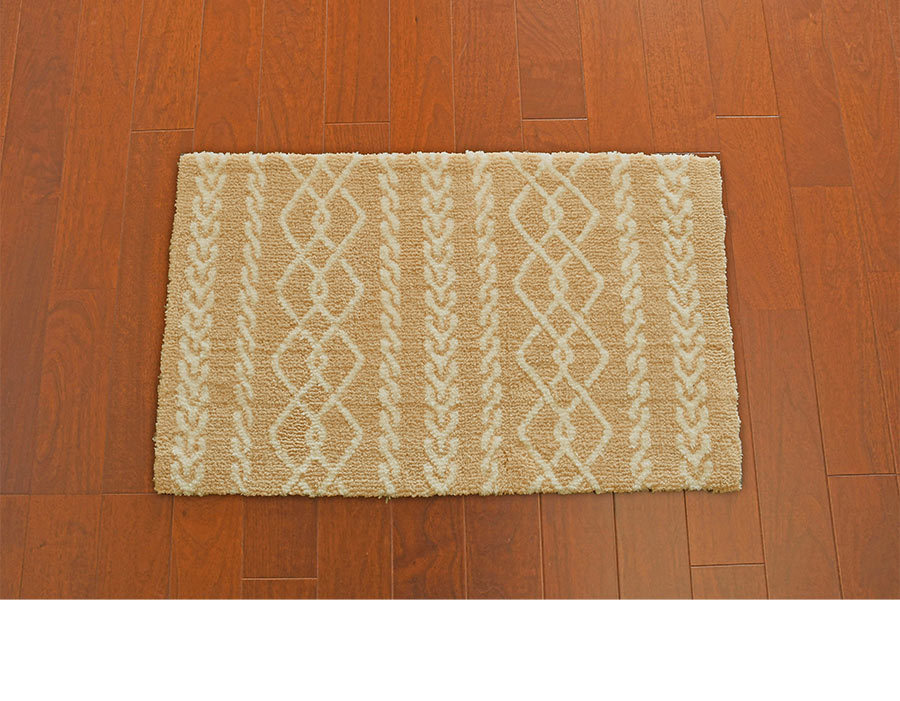 玄関マット フルワーレ 50×80 cm お洒落 ベニワレン 風 モロッカン 柄