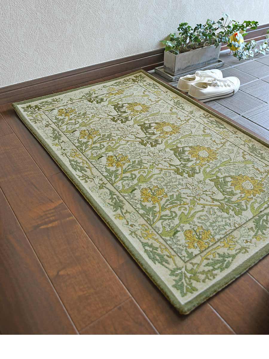 玄関マット ゴブランシェニール 50×80 cm 洗える 滑り止め ゴブラン織