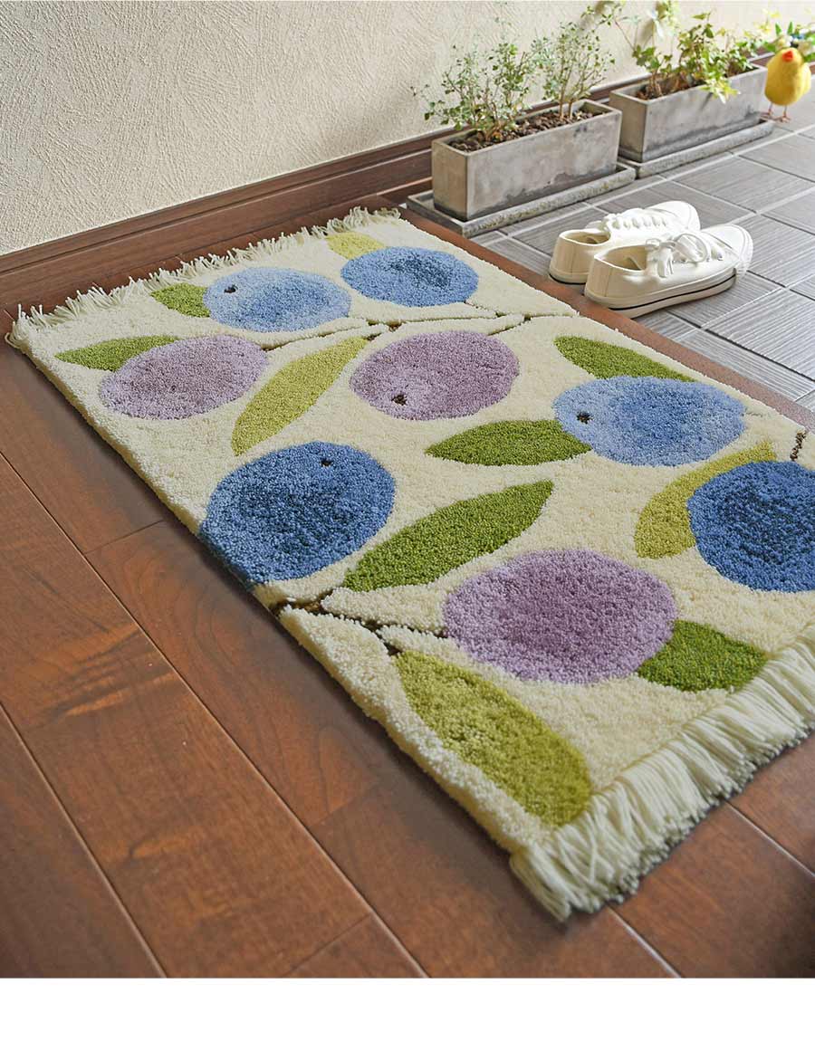 玄関マット オリーブ 45×70 cm 洗える 滑り止め 大人かわいい 北欧