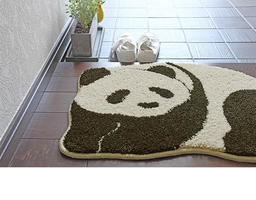 1mぐらい　北京　パンダの敷物　中国　昭和　中古　パンダ　ラグ　姿　敷物 5種類のパンダルームマット♪ | 絨毯売場 | 松坂屋上野店公式 SHOP BLOG