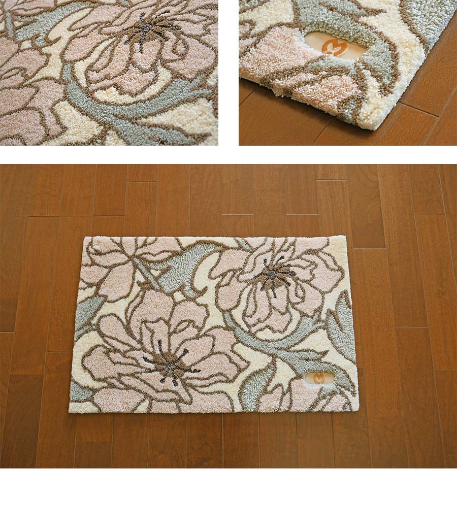 mila schon（ミラショーン） 玄関マット シャクヤクマット 60×90 cm