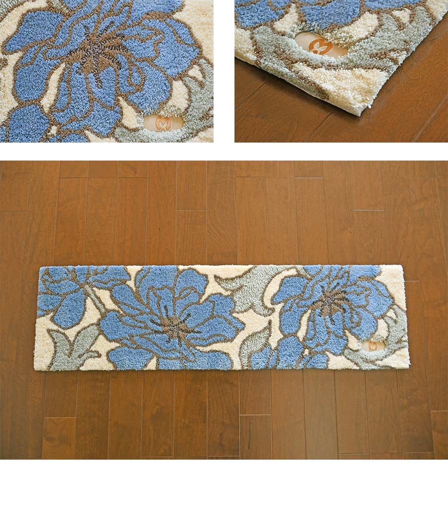 mila schon（ミラショーン） 玄関マット シャクヤクマット 32×120 cm