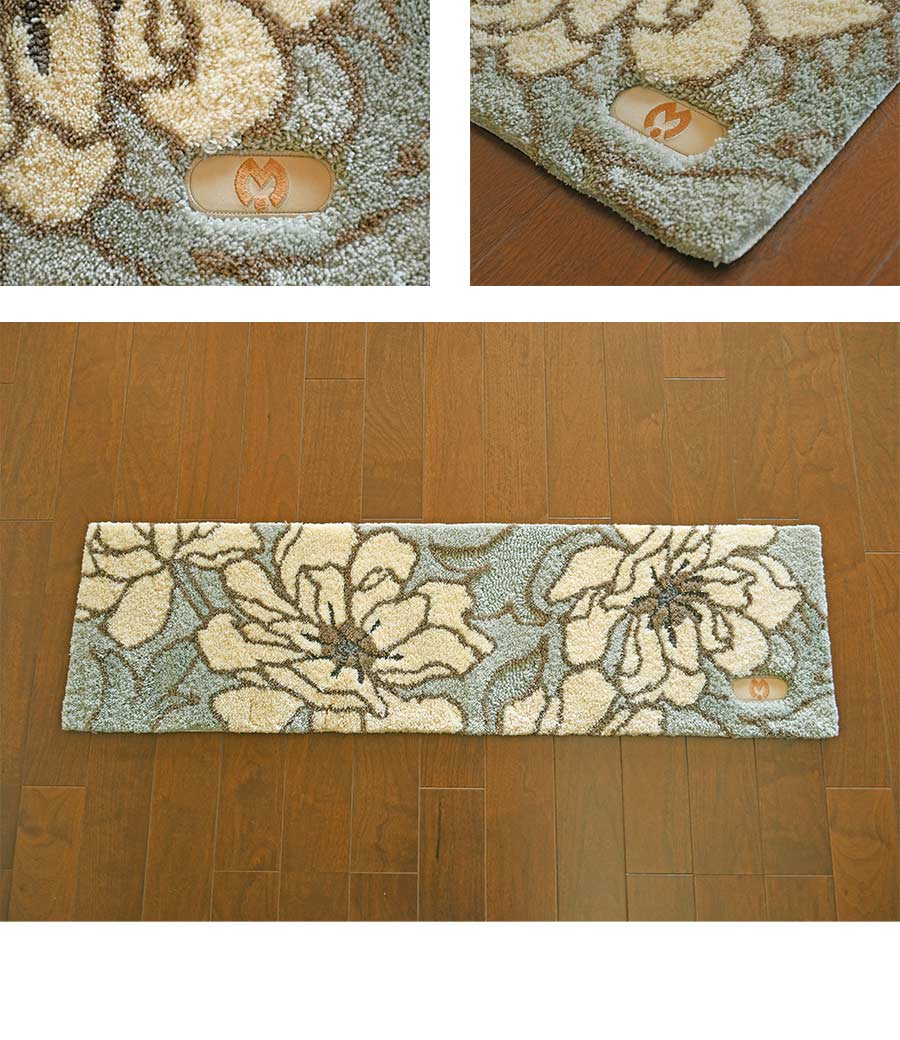 mila schon（ミラショーン） 玄関マット シャクヤクマット 32×120 cm