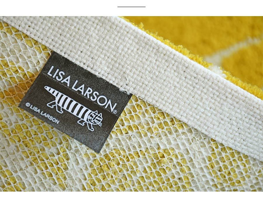 Lisa Larson 玄関マット ライオン 50×80 cm 洗える 日本製 滑り