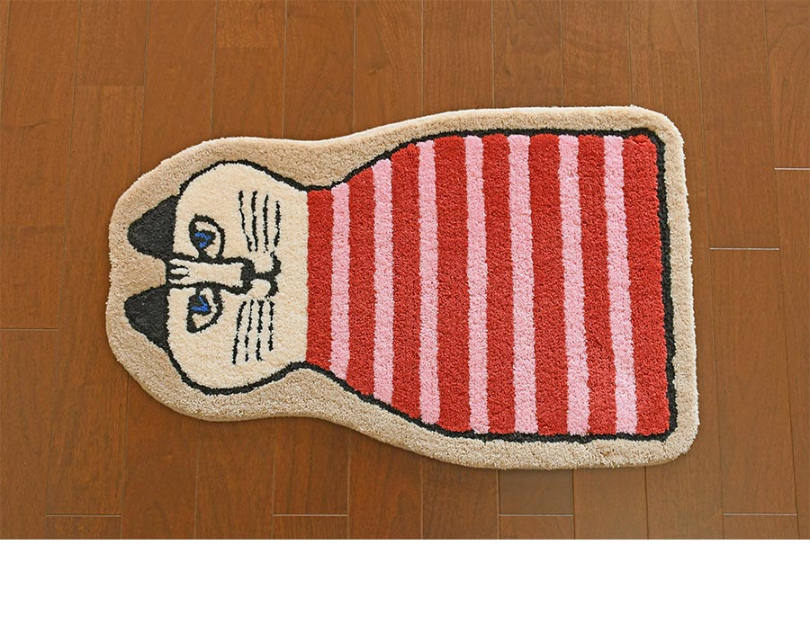 Lisa Larson（リサラーソン） 玄関マット ミンミ ダイカット 50×80 cm