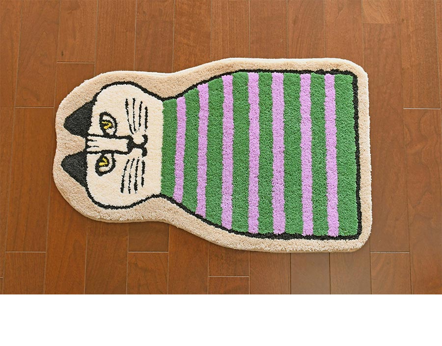 Lisa Larson（リサラーソン） 玄関マット ミンミ ダイカット 50×80 cm