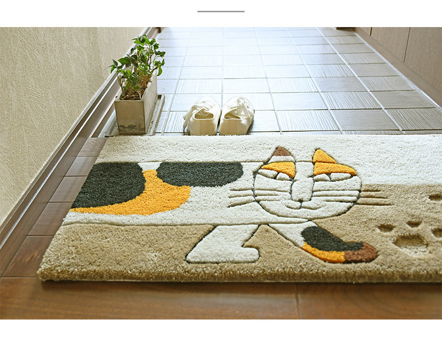 Lisa Larson（リサラーソン） 玄関マット ミケマイキー QB6028-65 45