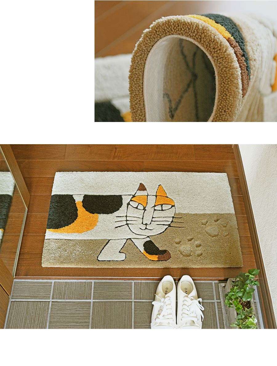 Lisa Larson（リサラーソン） 玄関マット ミケマイキー QB6028-65 45