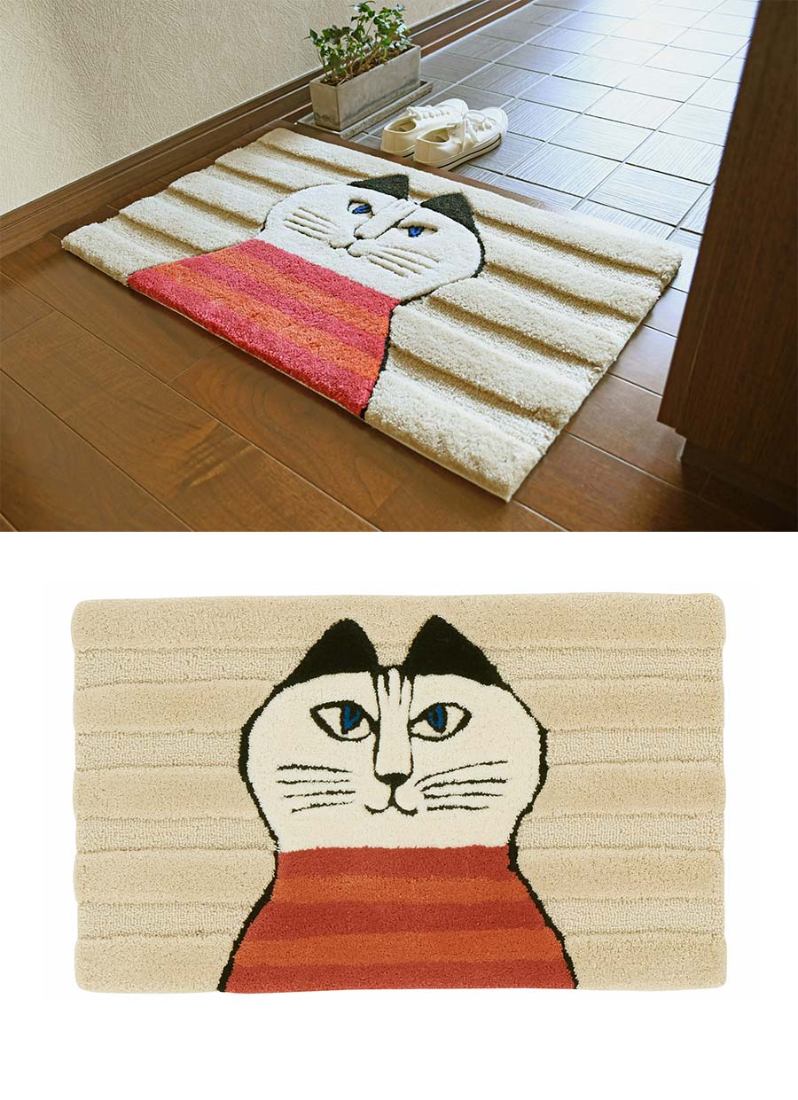 Lisa Larson（リサラーソン） 玄関マット ミンミ QB6308 45×75 cm