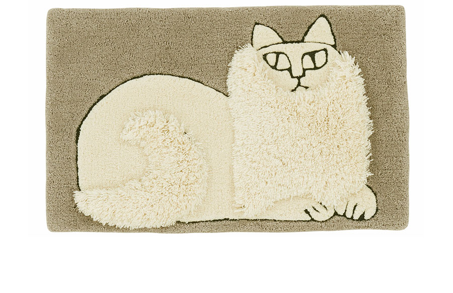 リー様お取り置き マッドジョンソン入手困難最高傑作「HAPPYFISH」 Lisa Larson（リサラーソン） 玄関マット ソフィア QB6408-67 45×75 cm