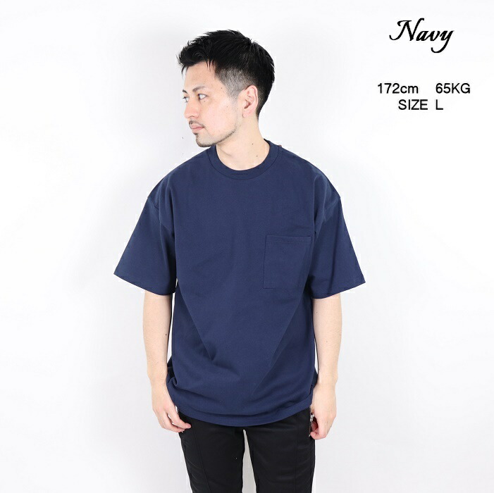 GOODWEAR グッドウェア good wear ビッグシルエット Tシャツ 2024SS ポケット付き クルーネック 大きいサイズ メンズ  レディース 無地 丸首 3505