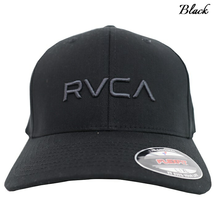 RVCAルーカUS限定ロゴアイコン刺繍フレックスフィットツイルキャップ帽子１点物 RVCAルーカUS限定ロゴアイコン刺繍フレックスフィットツイル