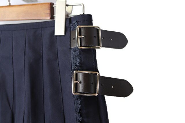 オニールオブダブリン ラップ ロングスカート バックプリーツ コットン