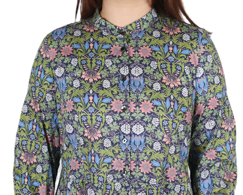 J.Sloane ジェイスローアン ワンピース ブラウス リバティ 長袖 シャツ