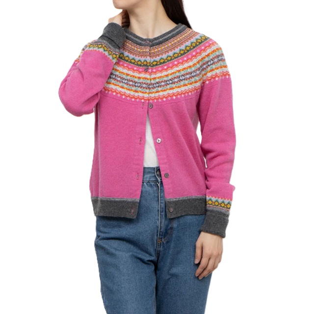 ERIBE（エリベ） レディース ショート丈カーディガン ニット セーター