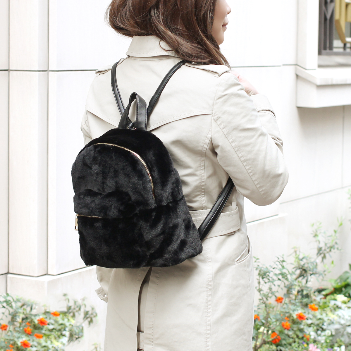 リュックサック 小さめ リュック ふわふわ おしゃれ 人気 レディース