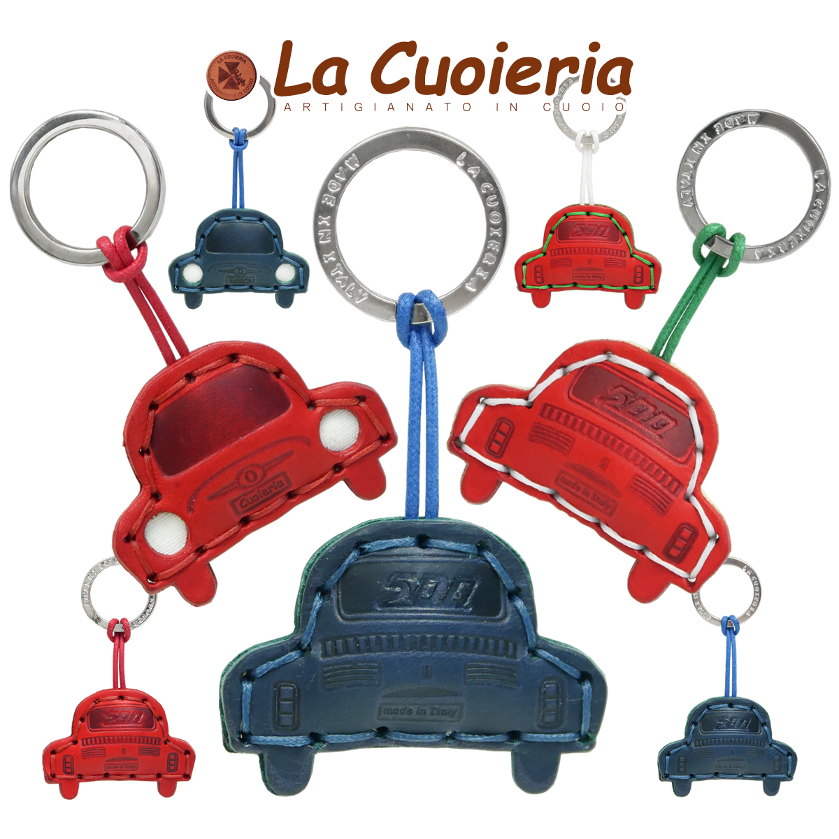 L[O  tBAbg FIAT 500 C^A NVbNJ[ Y Men's L[z_[ U[ fB[X fBX  La Cuoieria