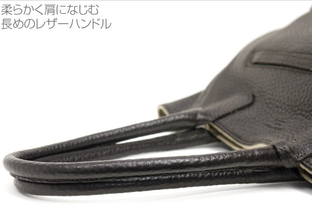 トートバッグ A4 レディース シンプル おしゃれ ショルダー レザー 通勤 本革 カーフレザー ポーチ付 イタリアブランド CHRISTIAN VILLAの画像