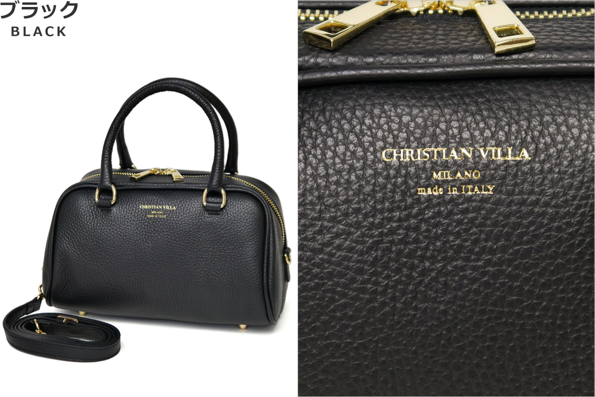 CHRISTIAN VILLA ミニボストンバッグ ミニショルダーバッグ