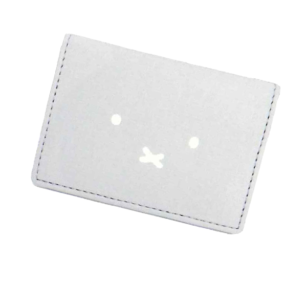 みっふページ WEB限定】MIFFY Floral pattern カードケース | Bleu Bleuet（ブルー