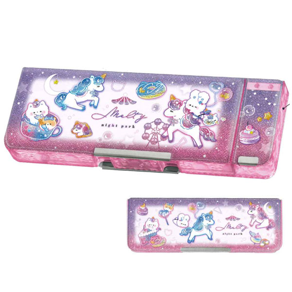 カミオジャパン 消しゴムポケット付き 両面開き ペンケース 筆箱