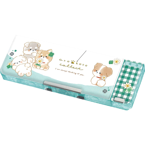 CRUX（クラックス） 消しゴムポケット付き 両面開き ペンケース 2ドア