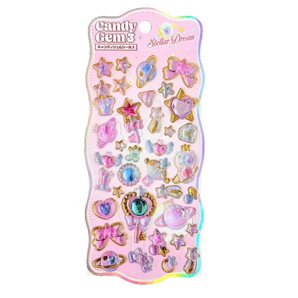 シール キャンディージェムシール CandyGem 立体シール ぷっくり ゆめ