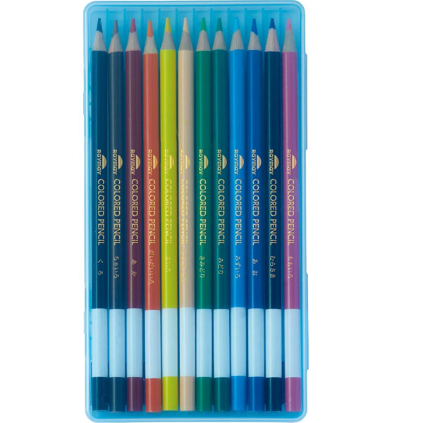 レイメイ藤井 色鉛筆 12色セット ブルー/RE1190A バイオレット/RE1190V