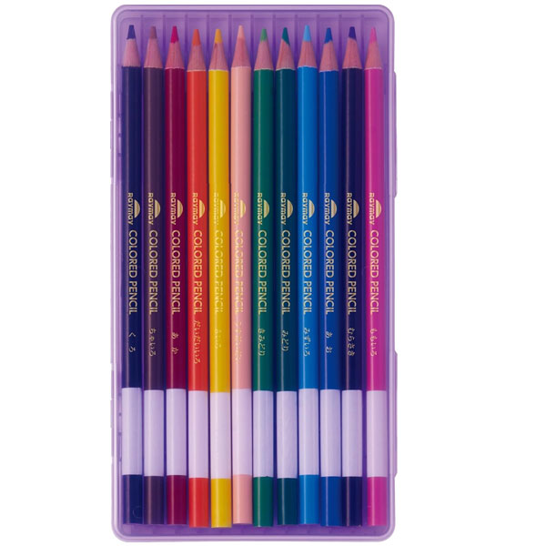 レイメイ藤井 色鉛筆 12色セット ブルー/RE1190A バイオレット/RE1190V