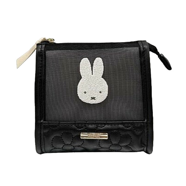 Miffy ミッフィー モノクロシリーズ ミニスクエアポーチ DBM