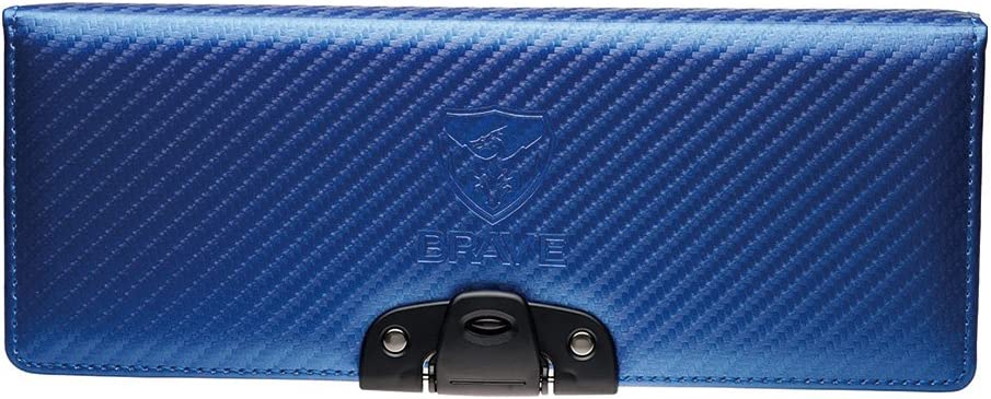 ソニック ブレイブ アルロック筆入れ 筆箱 カーボン調 SK-1035-B ブルー 1ドア 片面 （R