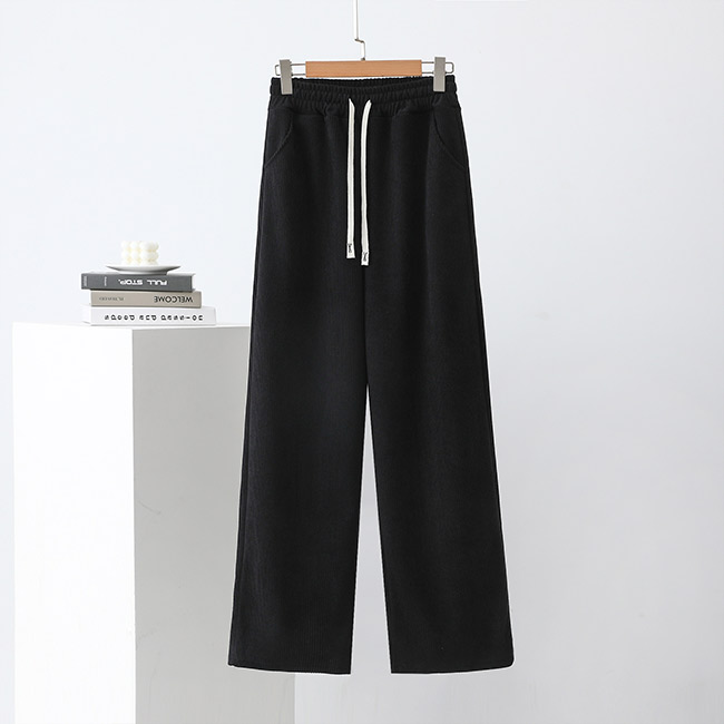 裏起毛 パンツ レディース 秋冬 ワイドパンツ あったか ストレッチ