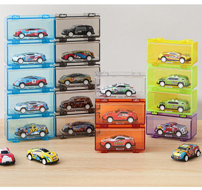 新作10％OFF】ミニカー 収納ケース 1台用 独立型 連結 積み重ね