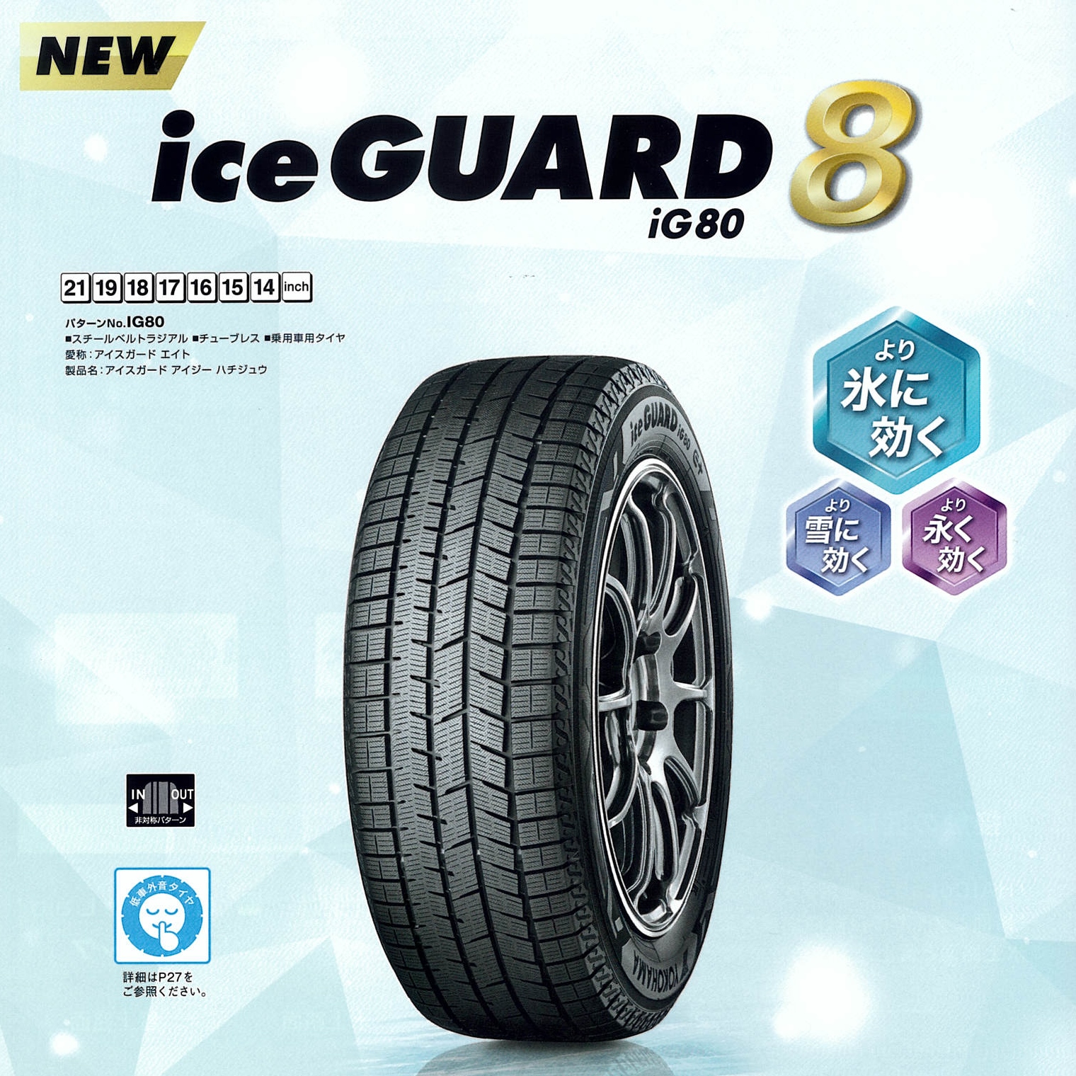 iceGUARD 1本235/40R18 95Q アイスガード8 iG80 ヨコハマ 乗用車用