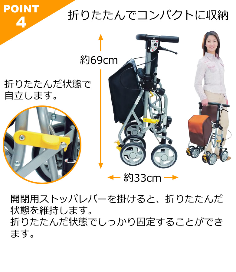 島製作所 シルバーカー シンフォニーSPスリム 歩行器 手押し車 老人