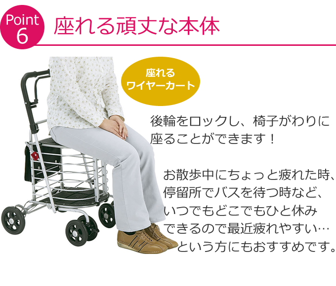 島製作所 ハーモニーAL 保冷バッグ付き シルバーカー 買い物